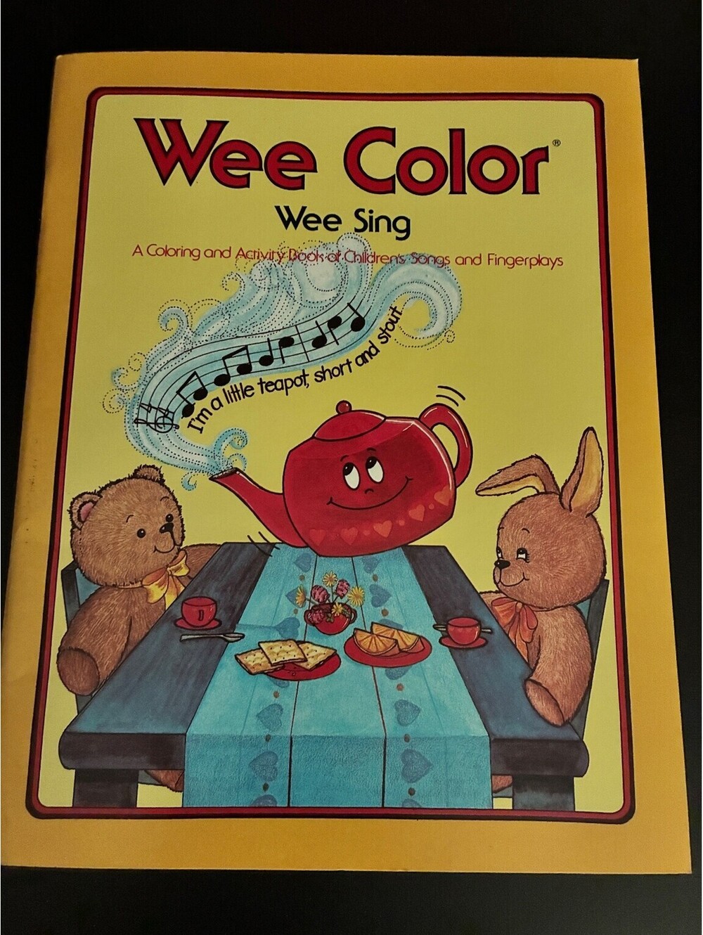 Vintage Wee Color Wee Sing Coloring Activity Book 1985 Children's Songs